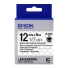 Epson LK 4TBN black on transparent tape, 12mm (original)