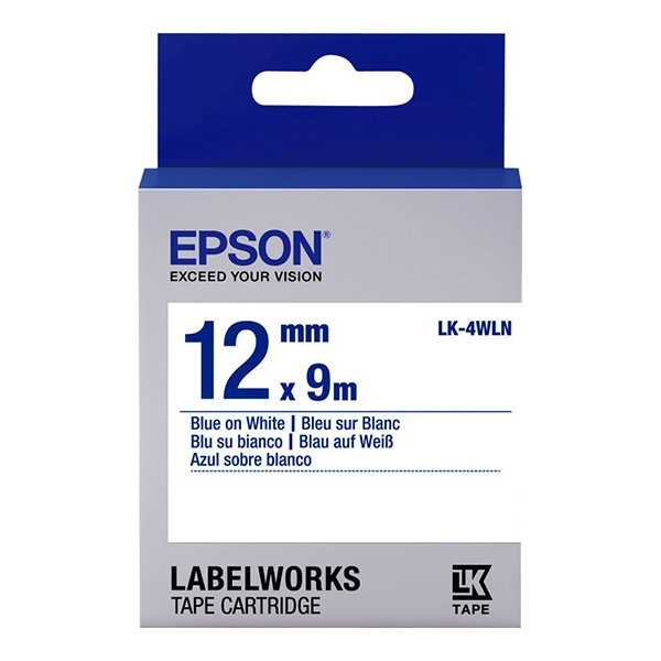 Epson LK 4WLN standard blue on white tape, 12mm (original Epson) 083200 - 1