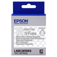 Epson LK 5TWN white on transparent tape, 18mm (original) C53S655009 083234