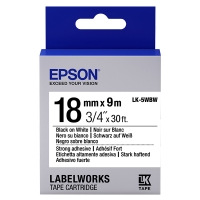 Epson LK 5WBW adhesive black on white tape, 18mm (original Epson) 083246