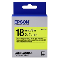 Epson LK 5YBF black on fluorescent yellow tape, 18mm (original) C53S655004 083248