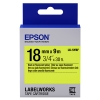Epson LK 5YBF black on fluorescent yellow tape, 18mm (original)