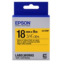 Epson LK 5YBP black on pastel yellow tape, 18mm (original Epson) 083238