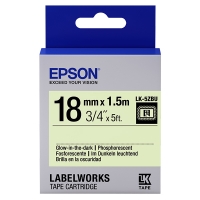 Epson LK 5ZBU black on neon glow in the dark tape, 18mm (original) C53S655015 083230