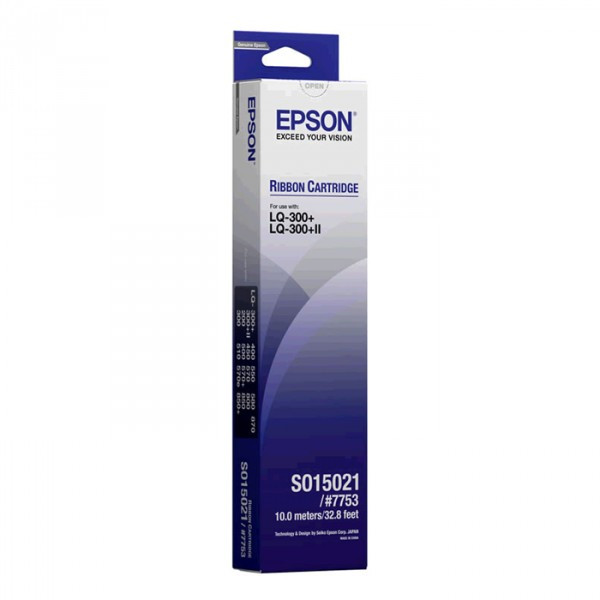 Epson S015021 (#7753) black ribbon (original Epson) C13S015021 080020 - 1