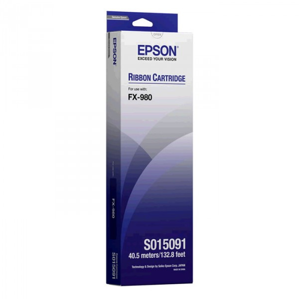 Epson S015091 black ribbon (original Epson) C13S015091 080070 - 1