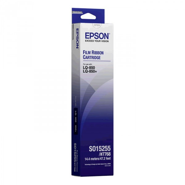 Epson S015255 (7768) black carbon ink ribbon (original Epson) 080166 - 1