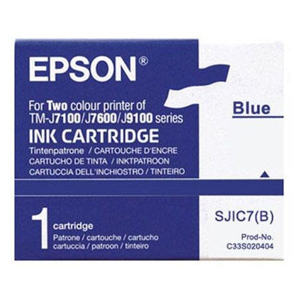 Epson S020404 (SJIC7B) blue ink cartridge (original Epson) 080212 - 1