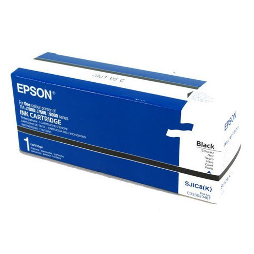 Epson S020407 (SJIC8) black ink cartridge (original) C33S020407 080164 - 1