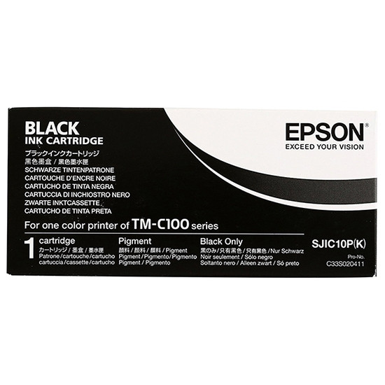 Epson S020411 SJIC10P (K) black ink cartridge (original Epson) C33S020411 026980 - 1
