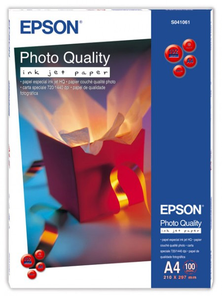 Epson S041061 102gsm photo-quality A4 inkjet paper (100 sheets) C13S041061 064620 - 1