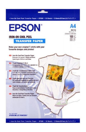 Epson S041154 Iron-On-transfer Paper A4, 10 sheets (original Epson) C13S041154 064646 - 1