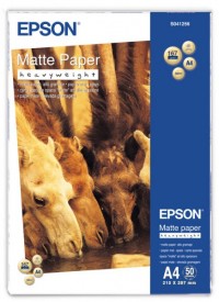 Epson S041256 167gsm A4 heavyweight matte photo paper (50 sheets) C13S041256 064600