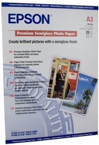 Epson S041334 251gsm A3 Premium Semi-Gloss Photo Paper (20 sheets) C13S041334 150380