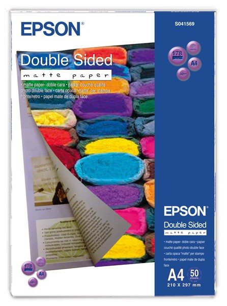 Epson S041569 double-sided matte A4 paper, 178gsm, (50 sheets) C13S041569 064615 - 1