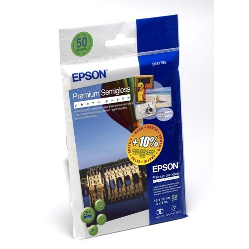 Epson S041765 Premium Semigloss Photo Paper 10x15 (50 sheets) C13S041765 064690 - 1