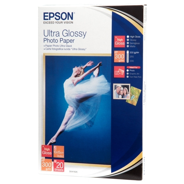 Epson C13S041765  Epson Premium Semi-Gloss Photo Paper - 10x15cm - 50  Feuilles