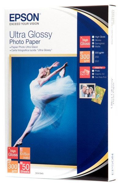 Epson S041943 Ultra Glossy Photo Paper 10x15, (50 sheets) C13S041943 064634 - 1