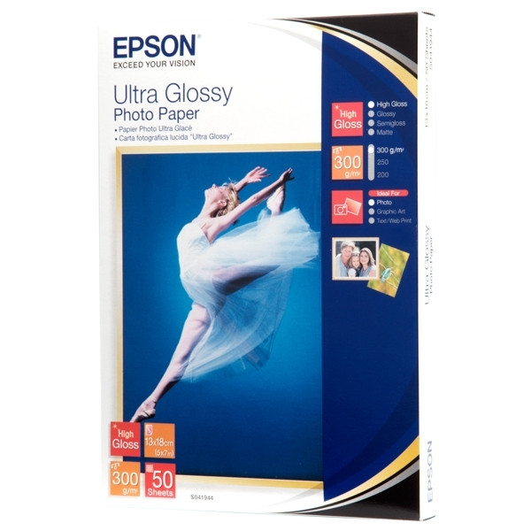 Epson S041944 ultra glossy photo paper 300g, 13x18 (50 sheets) C13S041944 153016 - 1