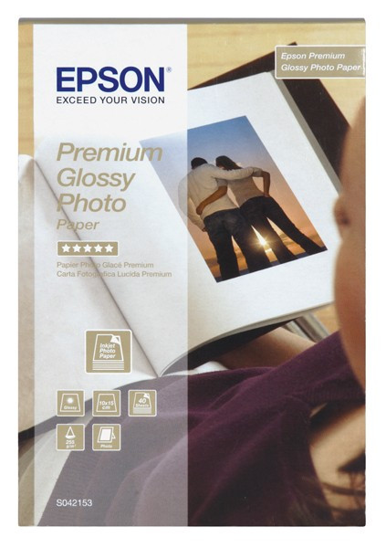 Epson S042153 255gsm 6x4 Premium Glossy Photo Paper (40 sheets) C13S042153 064652 - 1