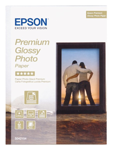 Epson S042154 255gsm 5x7 Premium Glossy Photo Paper (30 sheets) C13S042154 064696 - 1