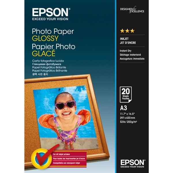 Epson S042536 glossy photo paper 200g A3 (20 sheets) C13S042536 153038 - 1