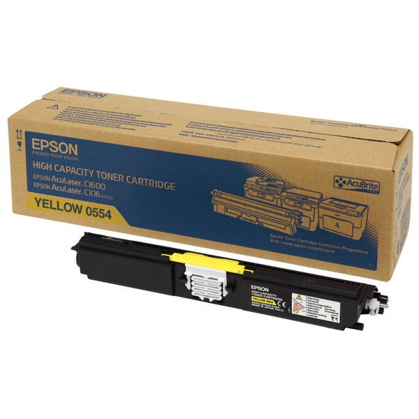 Epson S050554 high capacity yellow toner (original Epson) C13S050554 028194 - 1