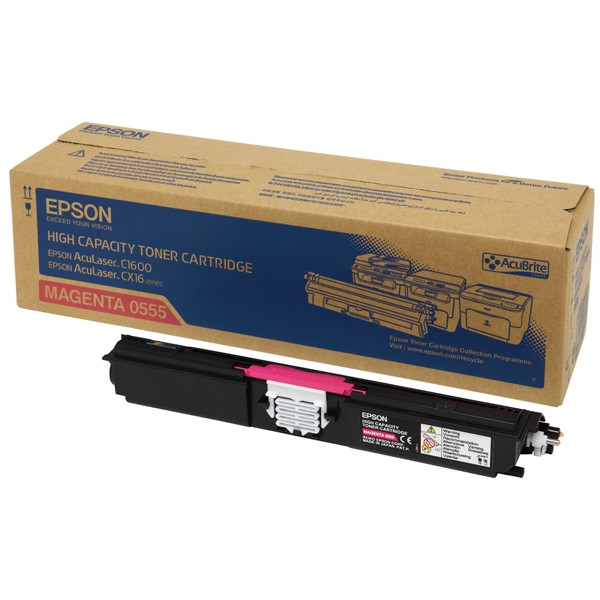 Epson S050555 high capacity magenta toner (original Epson) C13S050555 028196 - 1