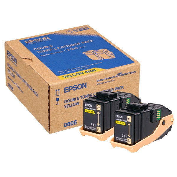 Epson S050606 yellow toner 2-pack (original Epson) C13S050606 028306 - 1