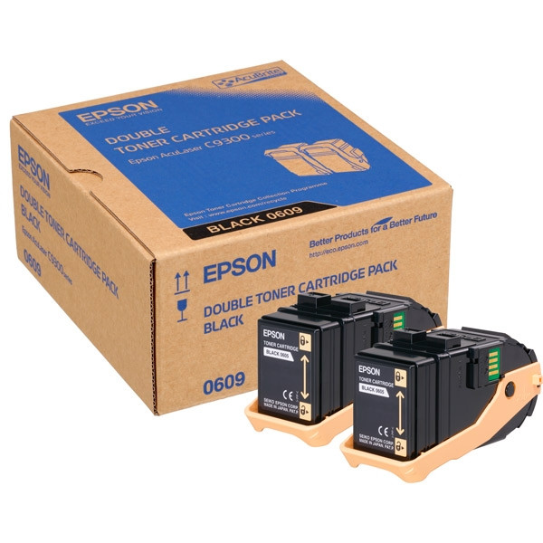 Epson S050609 black toner 2-pack (original Epson) C13S050609 028300 - 1