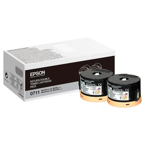 Epson S050711 black toner 2-pack (original Epson) 052034 - 1