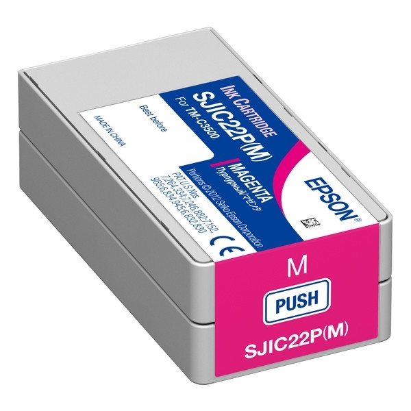 Epson SJIC22P(M) magenta ink cartridge (original Epson) 026640 - 1