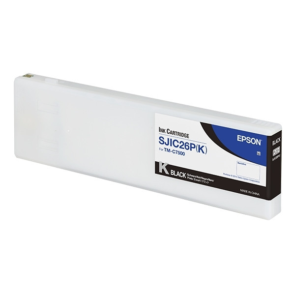 Epson SJIC26P (K) black ink cartridge (original Epson) C33S020618 026756 - 1