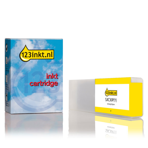 Epson SJIC30P(Y) yellow ink cartridge (123ink version) C33S020642C 026773 - 1