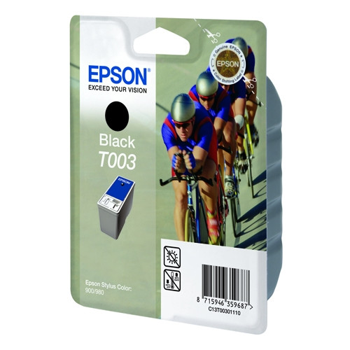 Epson T003 black ink cartridge (original Epson) C13T00301110 020430 - 1