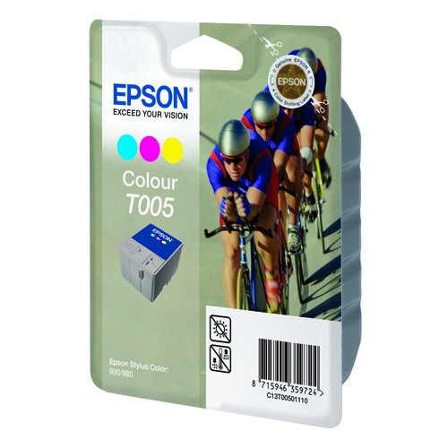 Epson T005 colour ink cartridge (original Epson) C13T00501110 020450 - 1