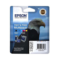 Epson T007 black / T008 colour ink cartridge 2-pack (original Epson) C13T00740310 652009