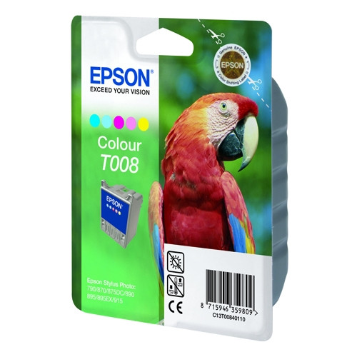 Epson T008 colour ink cartridge (original Epson) C13T00840110 020480 - 1