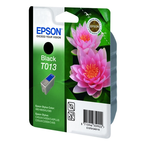 Epson T013 black ink cartridge (original Epson) C13T01340110 020500 - 1