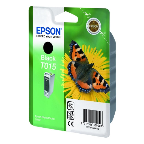 Epson T015 black ink cartridge (original Epson) C13T01540110 022000 - 1
