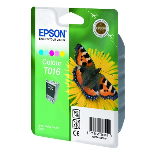 Epson T016 colour ink cartridge (original Epson) C13T01640110 022020 - 1