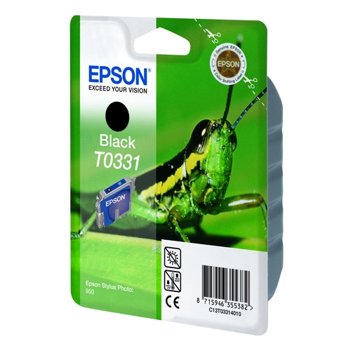 Epson T0331 black ink cartridge (original Epson) C13T03314010 021160 - 1