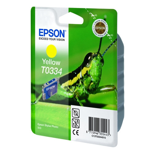 Epson T0334 yellow ink cartridge (original Epson) C13T03344010 021190 - 1