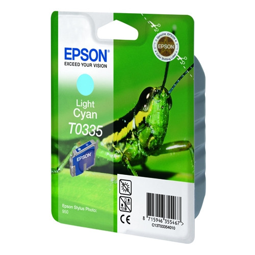 Epson T0335 light cyan ink cartridge (original Epson) C13T03354010 021200 - 1