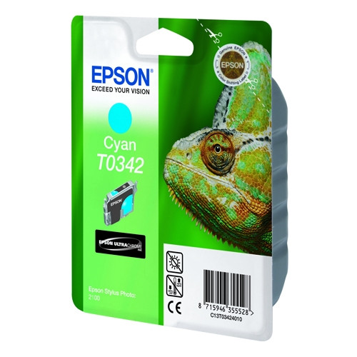 Epson T0342 cyan ink cartridge (original Epson) C13T03424010 022230 - 1