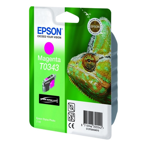 Epson T0343 magenta ink cartridge (original Epson) C13T03434010 022250 - 1