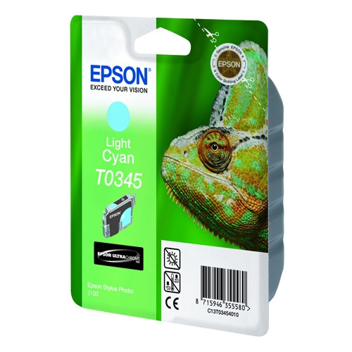 Epson T0345 light cyan ink cartridge (original Epson) C13T03454010 022290 - 1