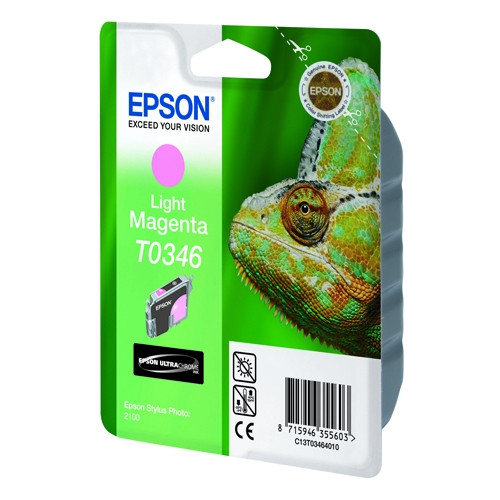Epson T0346 light magenta ink cartridge (original Epson) C13T03464010 022310 - 1