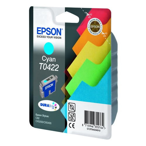 Epson T0422 cyan ink cartridge (original Epson) C13T04224010 022150 - 1