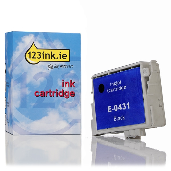 Epson T0431 high-capacity black ink cartridge (123ink version) 022371 - 1